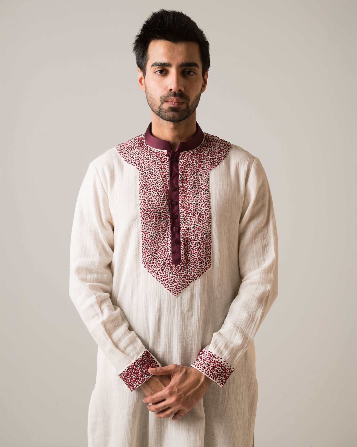 Scatter Yoke n Cuff Kurta