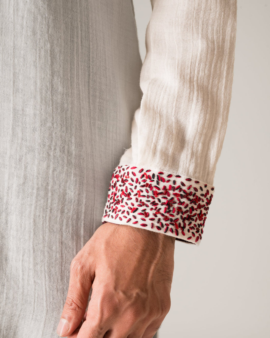 Scatter Yoke n Cuff Kurta
