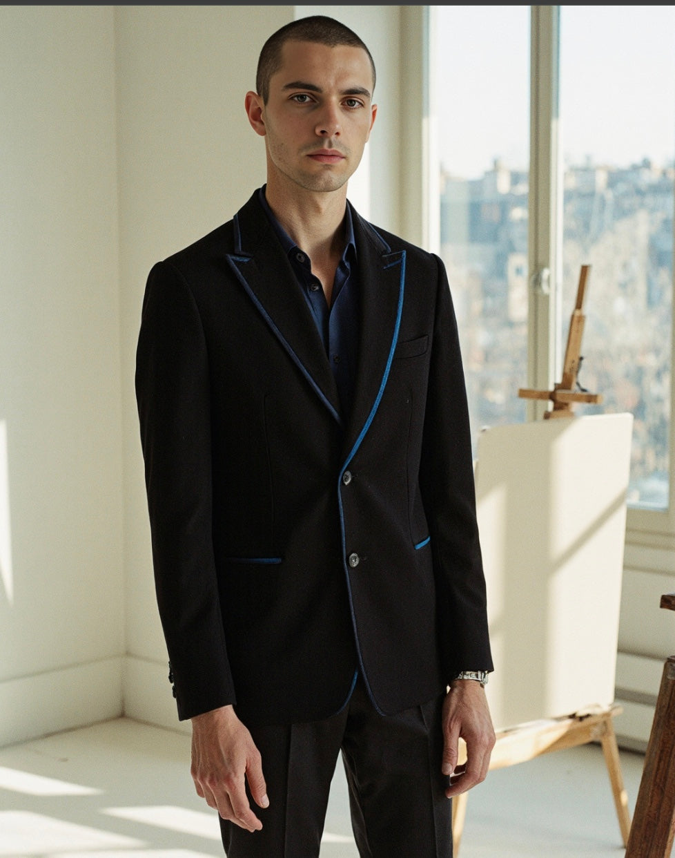The Midnight edge Blazer Set