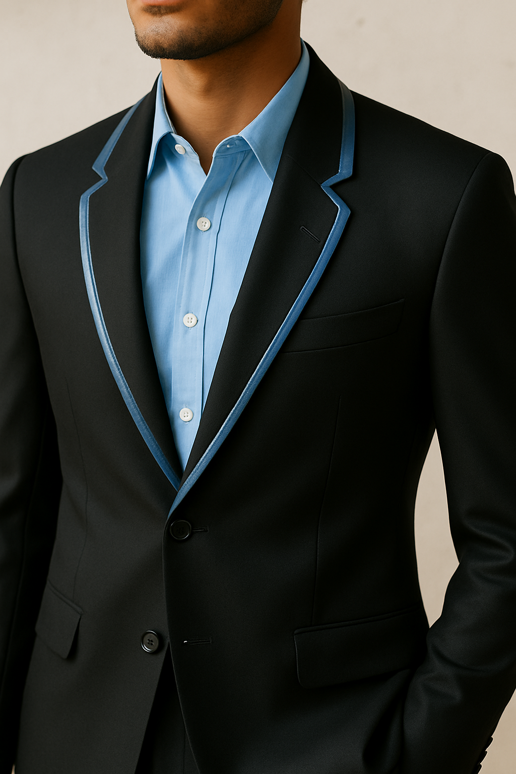 The Midnight edge Blazer Set