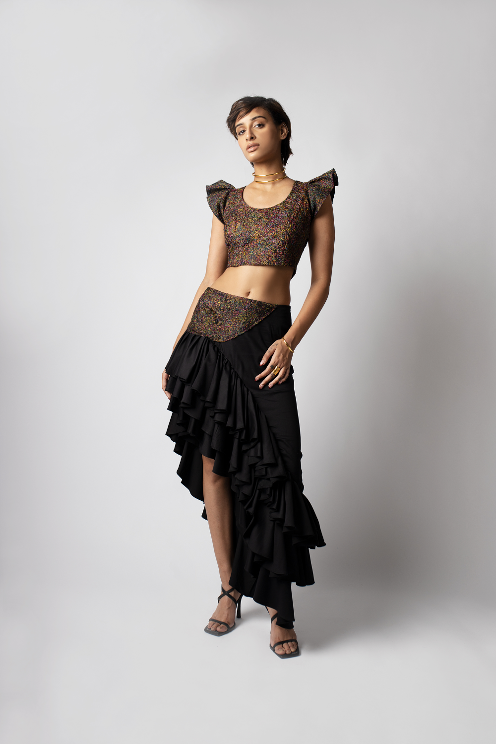Threadmess Frill Top