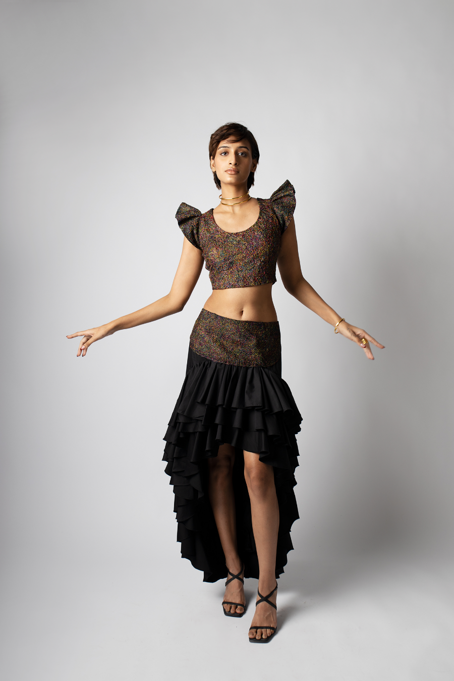 Threadmess Frill Top