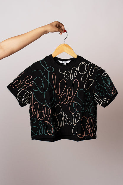 Shay Hand-embroidered Tee