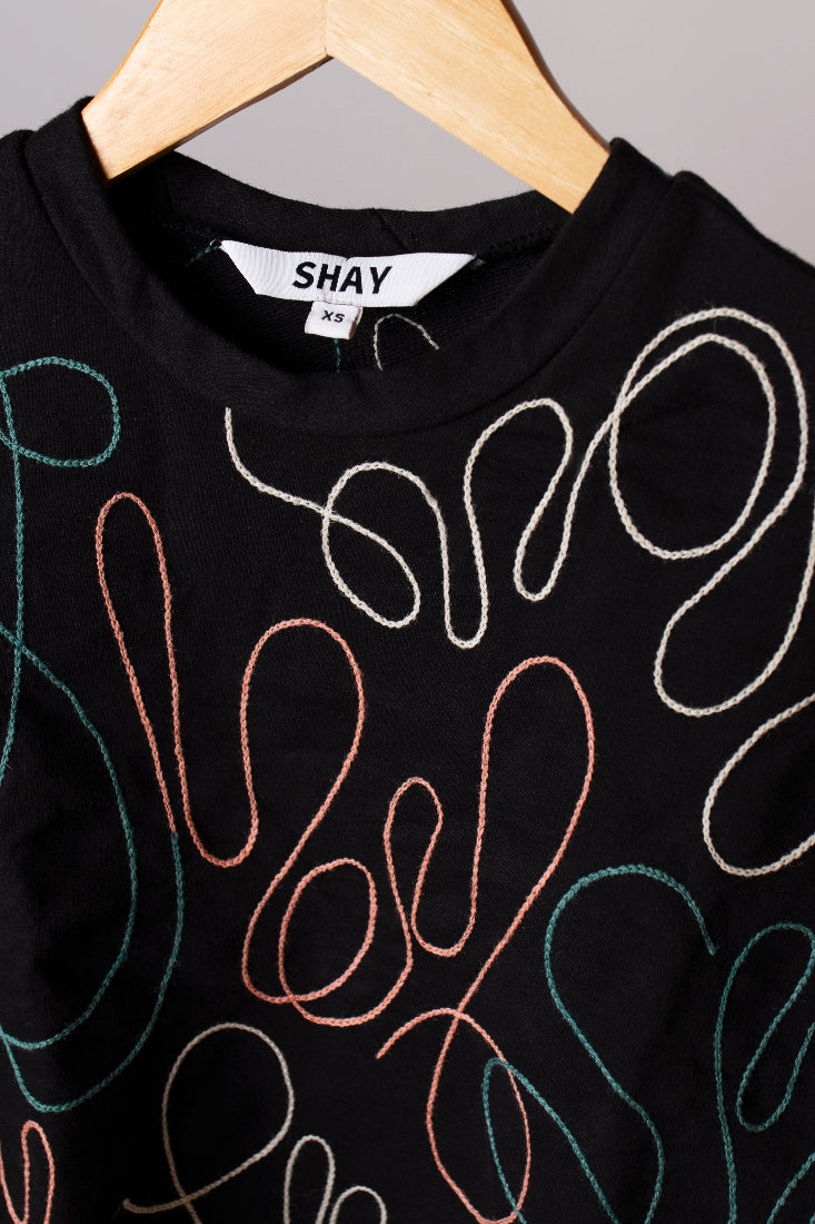 Shay Hand-embroidered Tee