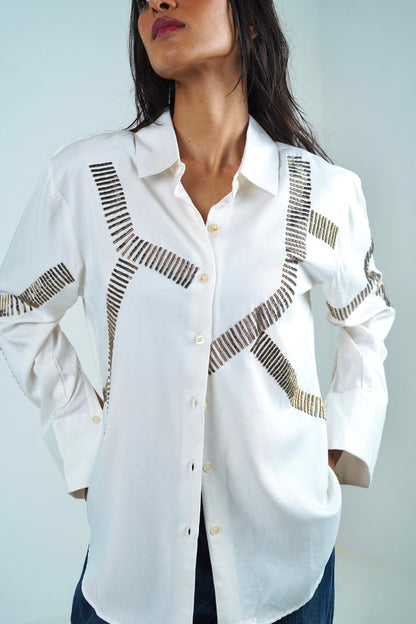 Crossroads Shirt- Off White