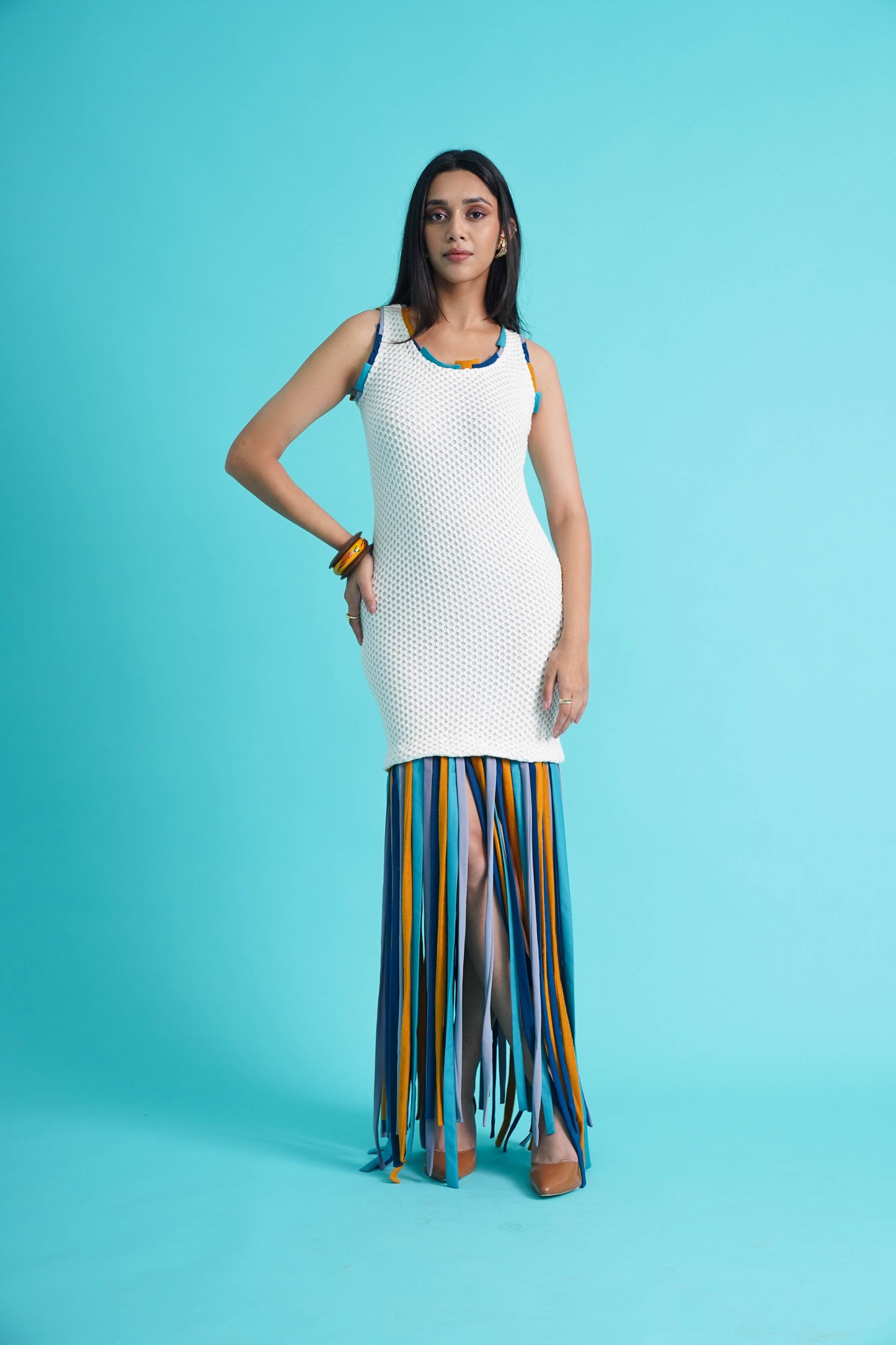 Knitted Colourful Dress