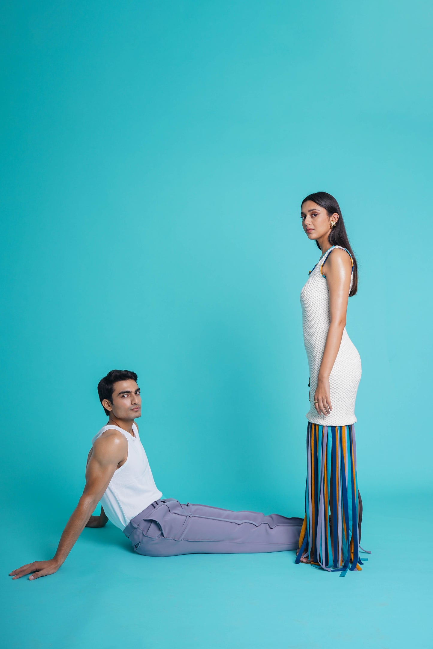 Knitted Colourful Dress