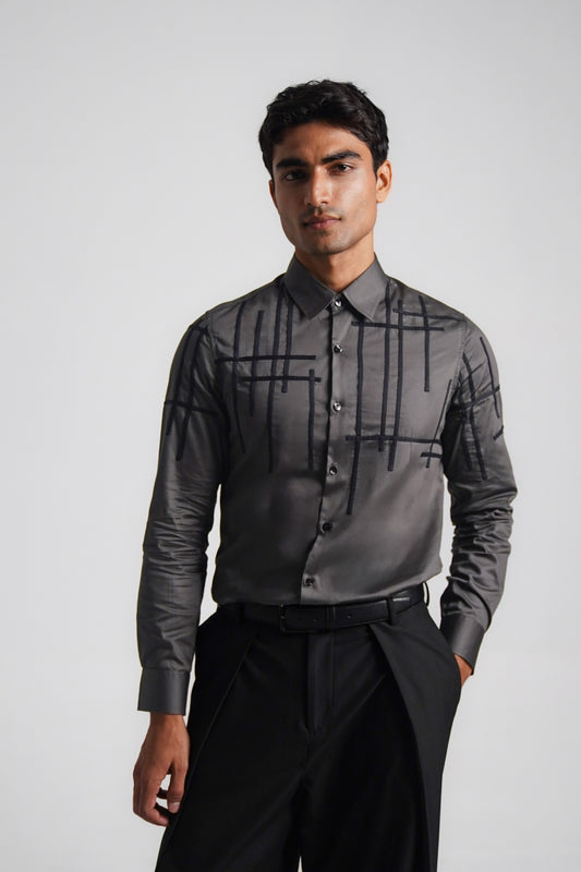 Grey Intersection Shirt