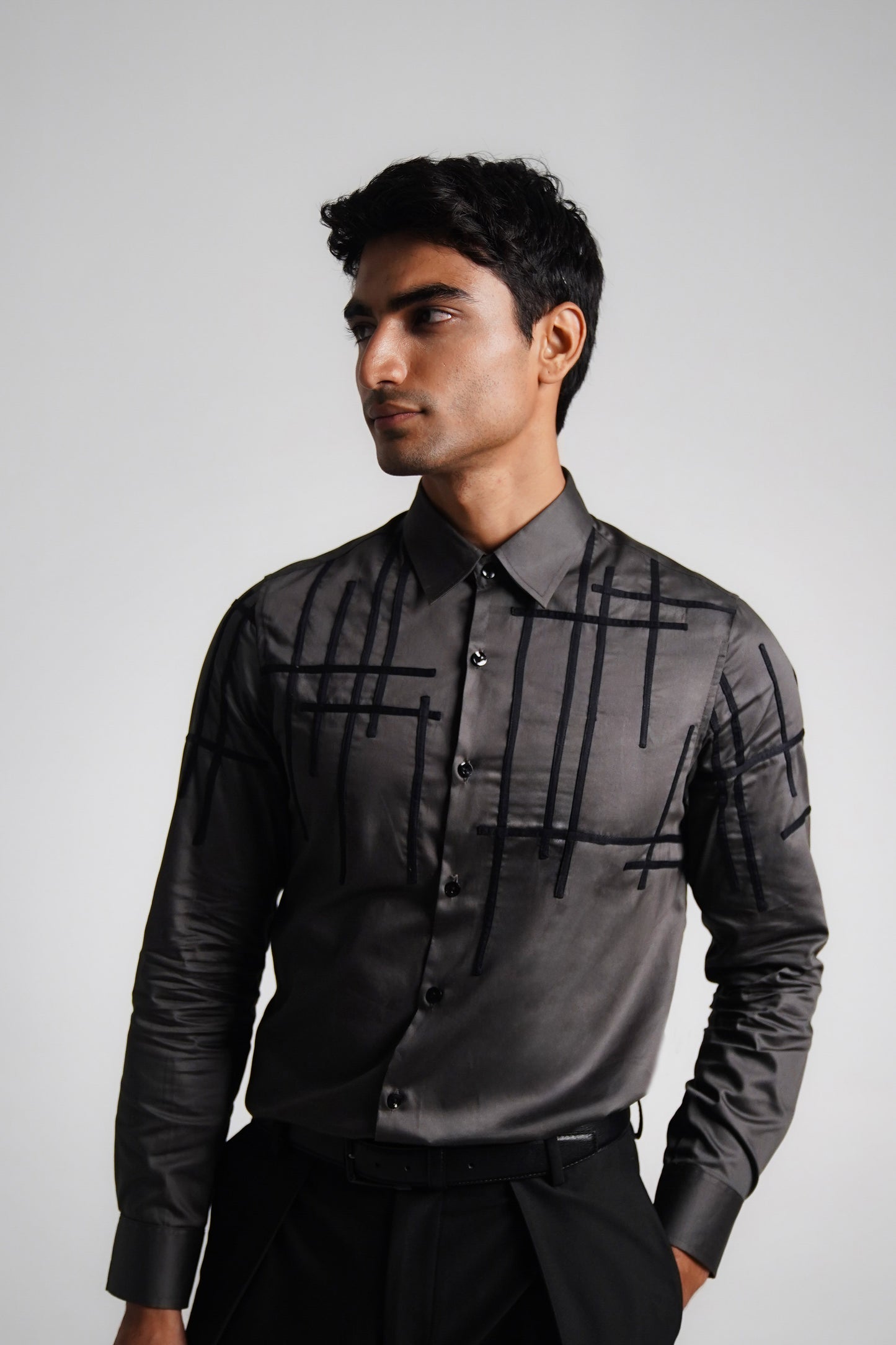 Grey Intersection Shirt