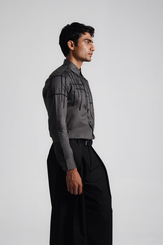 Grey Intersection Shirt