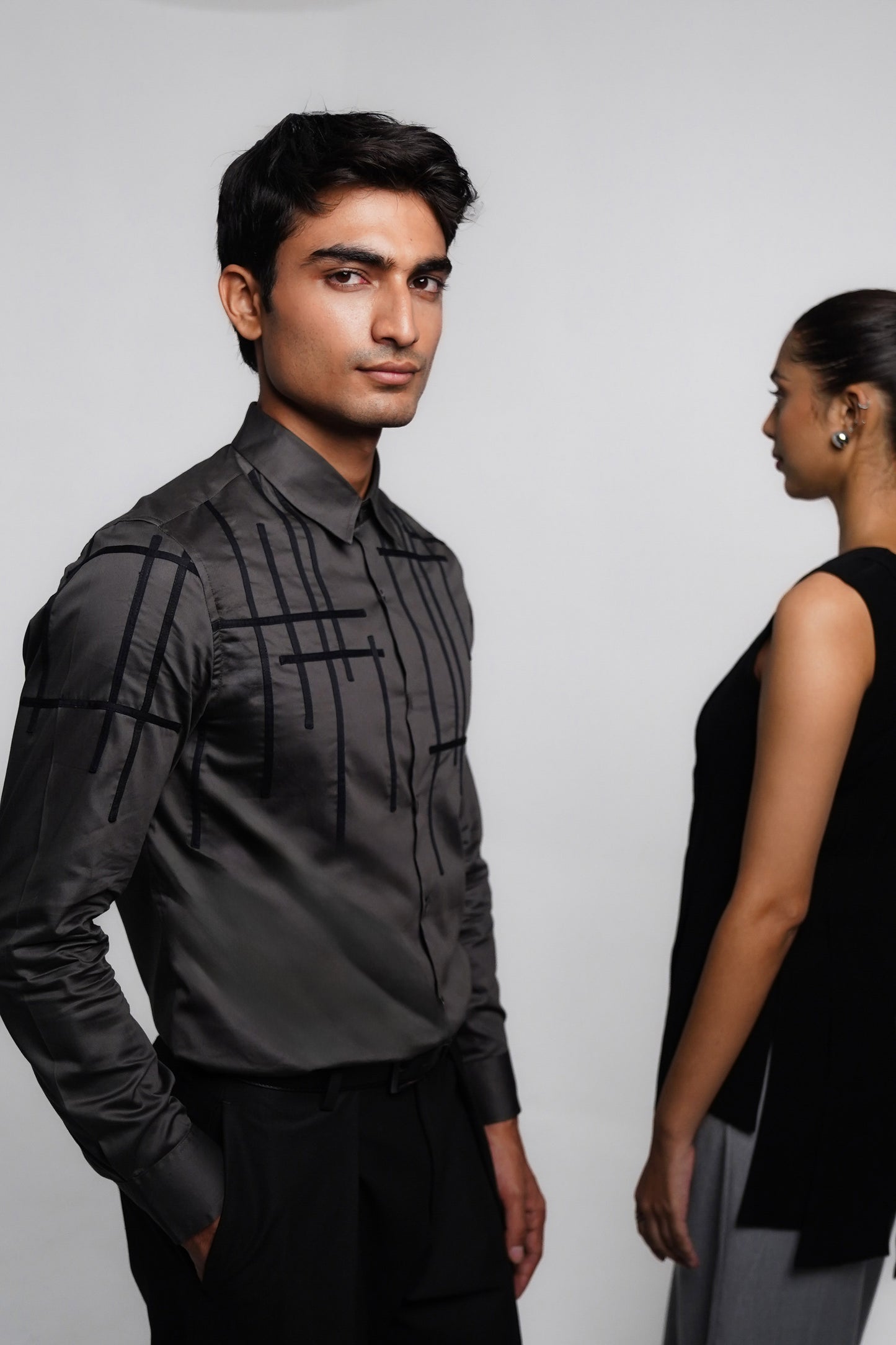 Grey Intersection Shirt