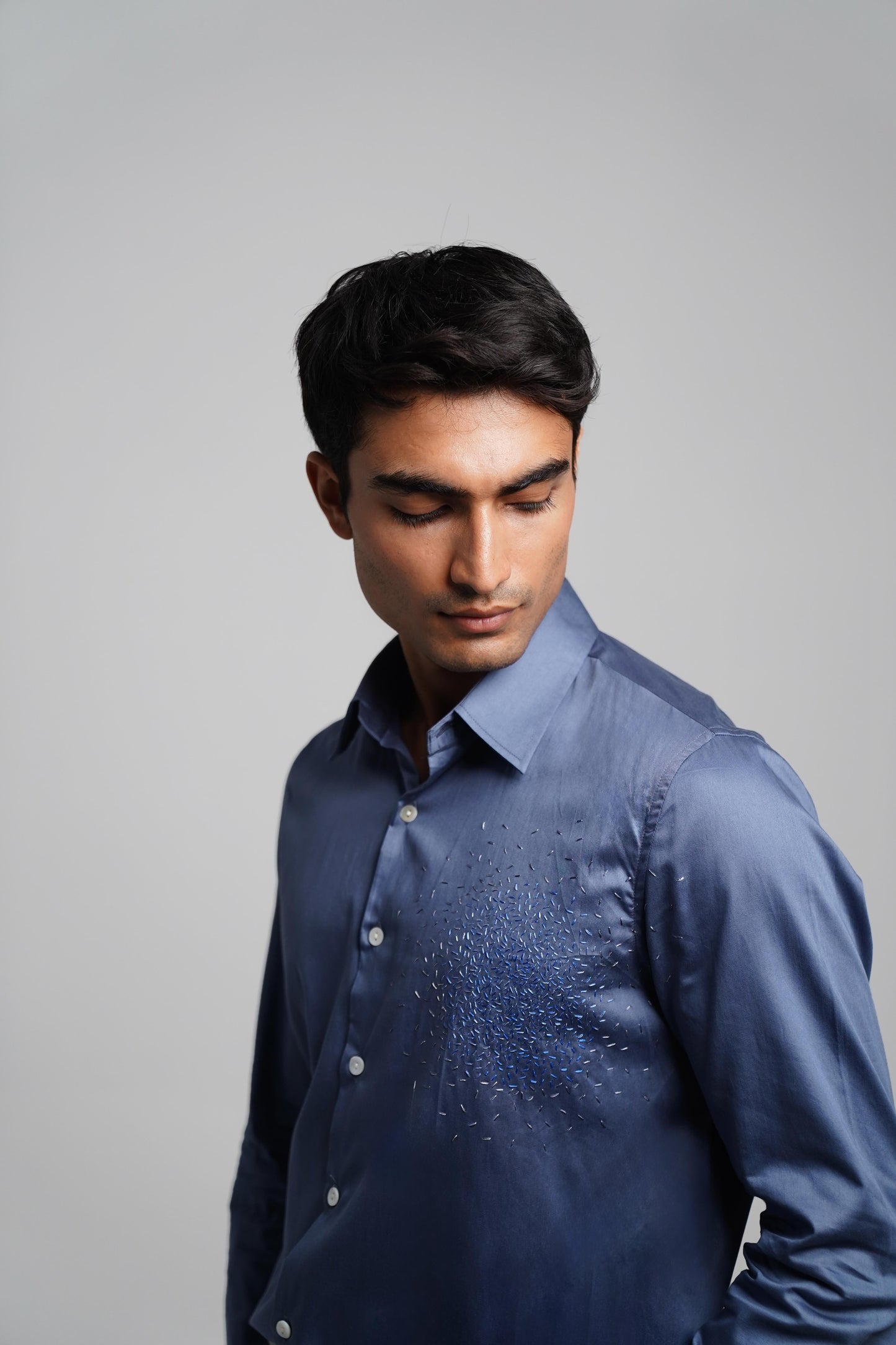 Scatter Shirt- Slate Blue