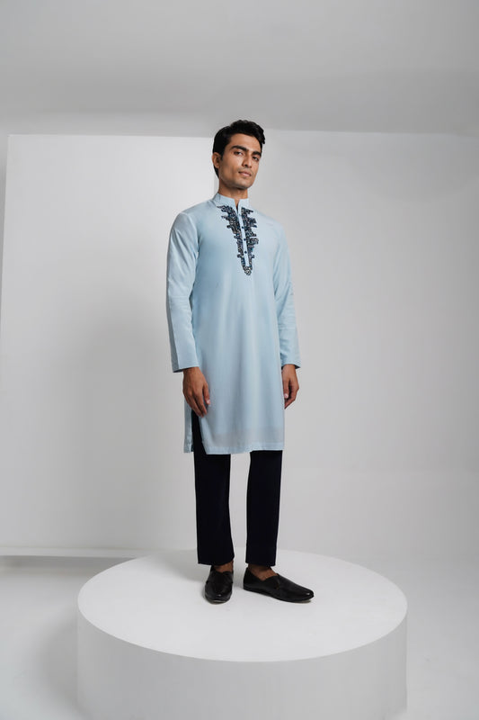 Silk Crepe Kurta