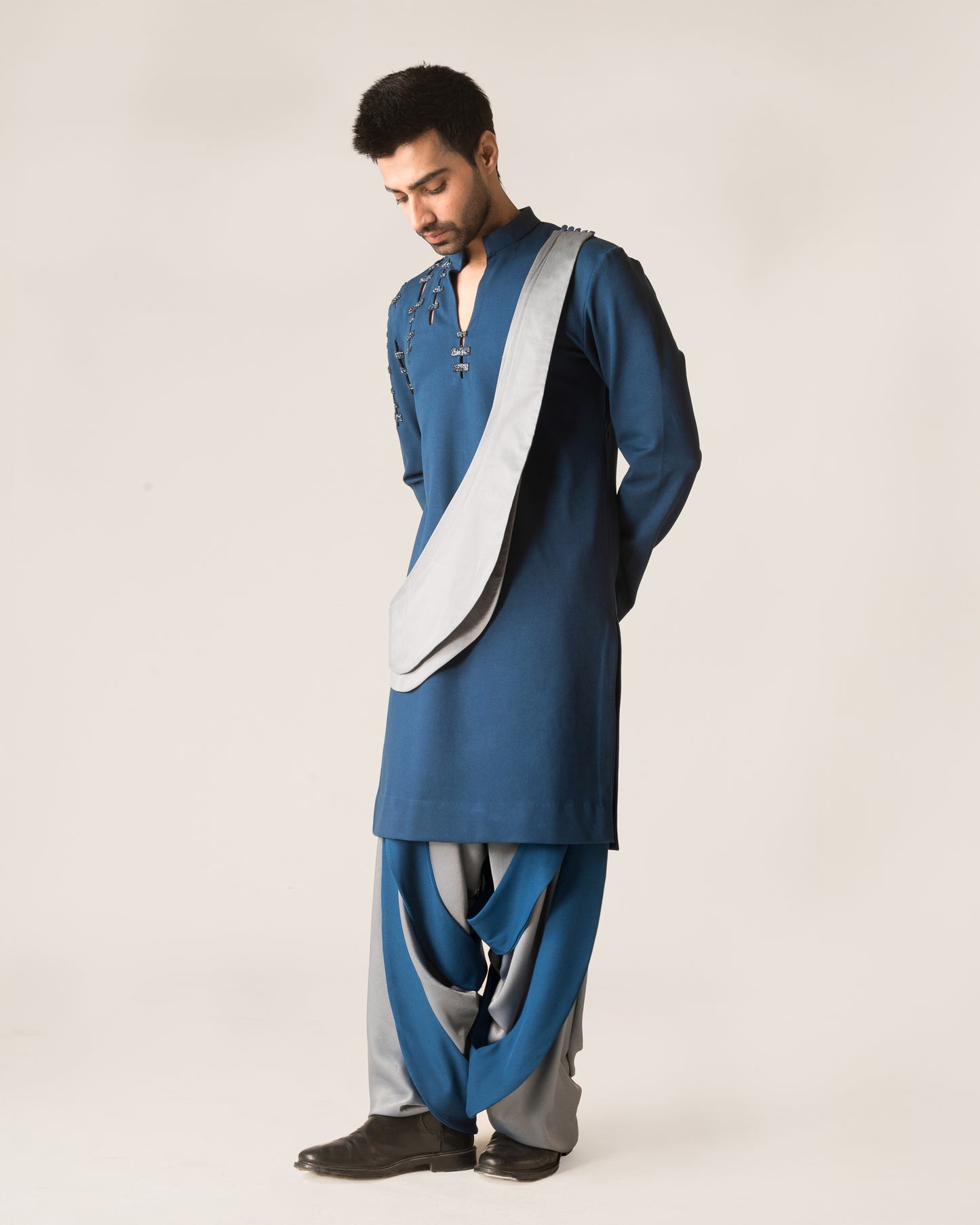 Slit Kurta Dhoti set