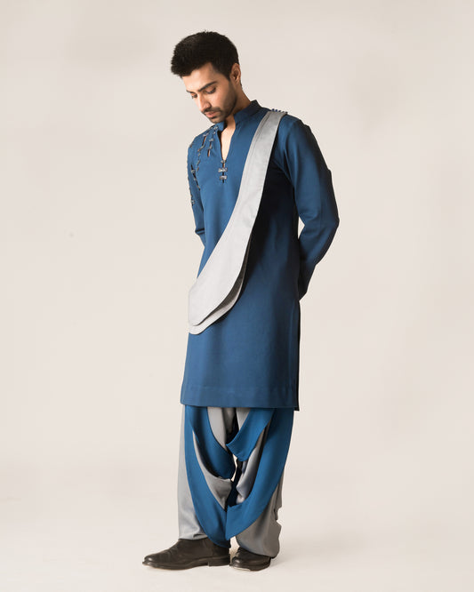 Slit Kurta Dhoti set