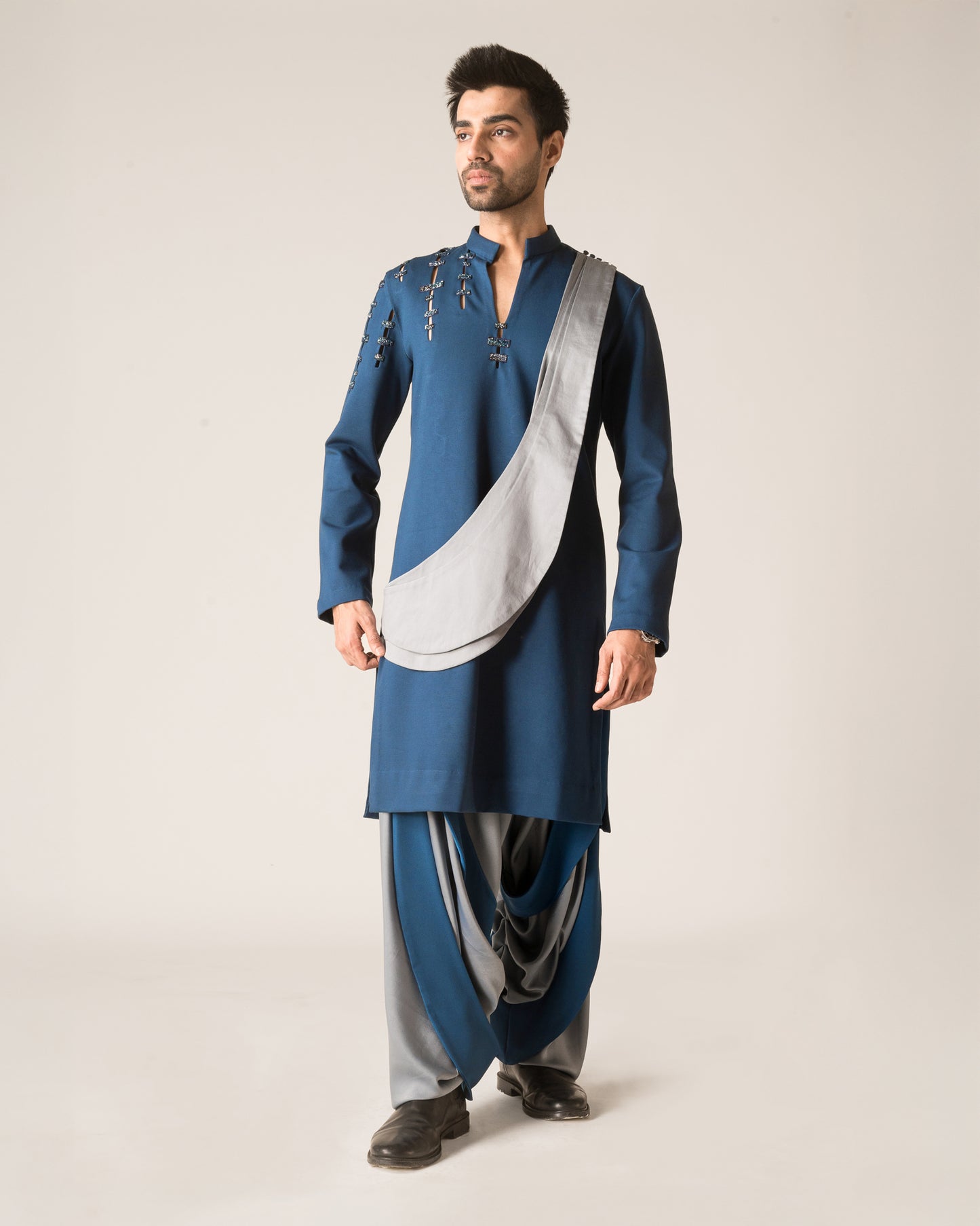 Slit Kurta Dhoti set