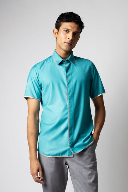 Silver Linings Shirt: Aqua