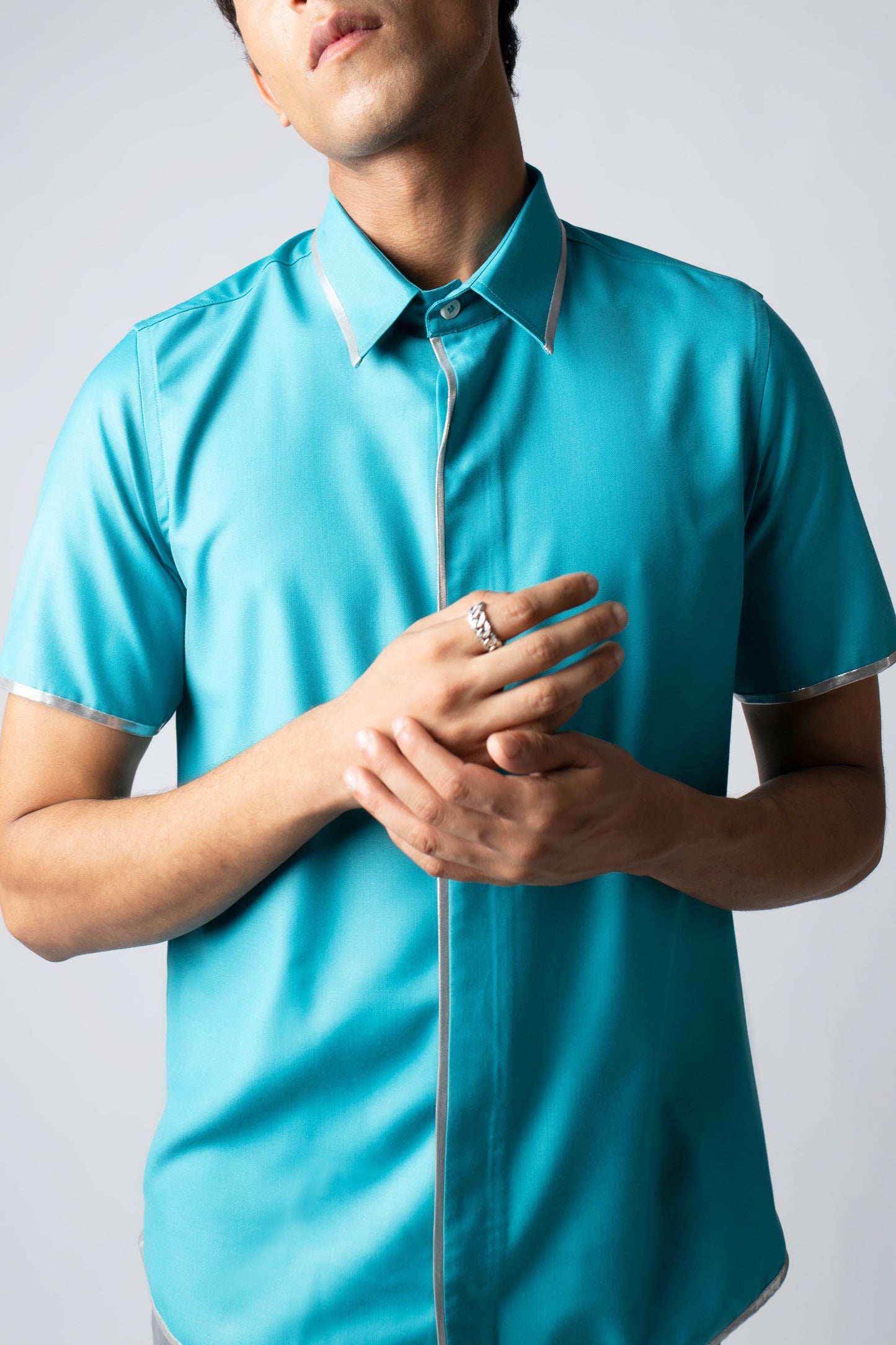 Silver Linings Shirt: Aqua