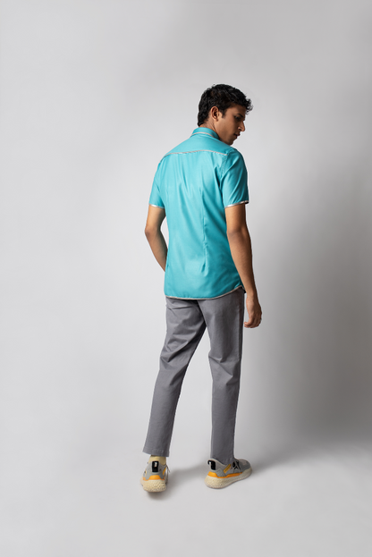 Silver Linings Shirt: Aqua